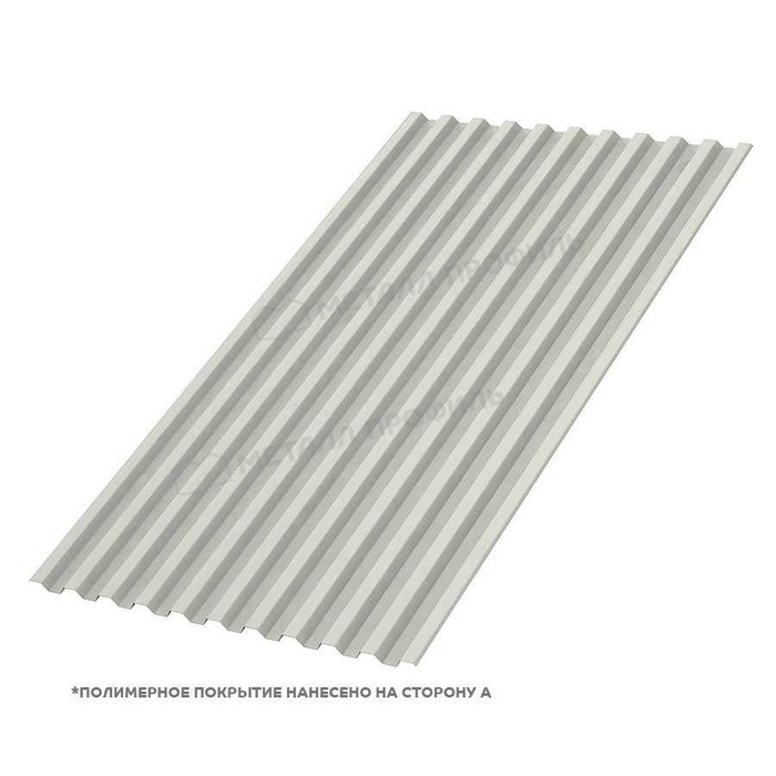 Профлист Металл Профиль С-21 0,45 Полиэстер RAL 9002 Серо-белый